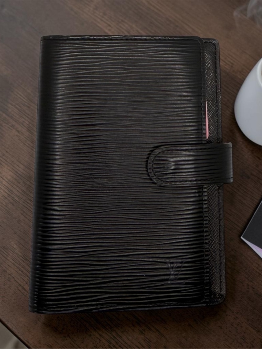 Louis Vuitton Black Epi agenda